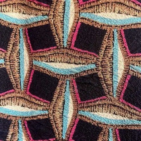 Cooper and Ella Blue Pink Abstract Print Textured Flowy Tank Top Camisole Small - Image 4