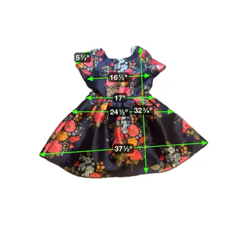 Chi Chi London Petite Navy Floral Fit & Flare Dress – UK 8 / US 4