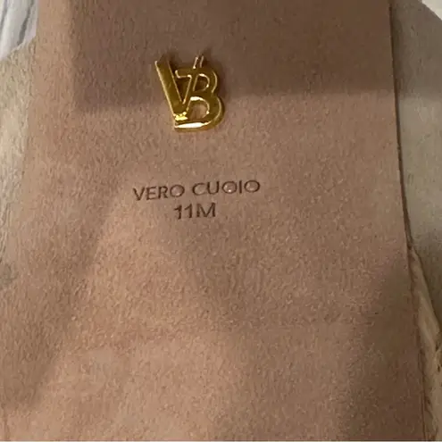 Veronica Beard Lucille Heels Suede Platform Cork Heel Sandals Tan Size 11 New