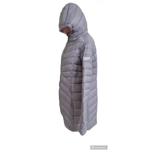 Reebok  Women's Glacier Shield Hooded Jacket Gray Large Puffy Packable