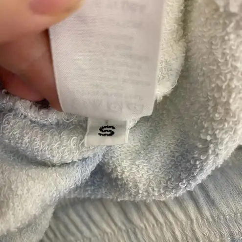 SoulCycle Tie Dye Joggers Blue/White Tie Waist