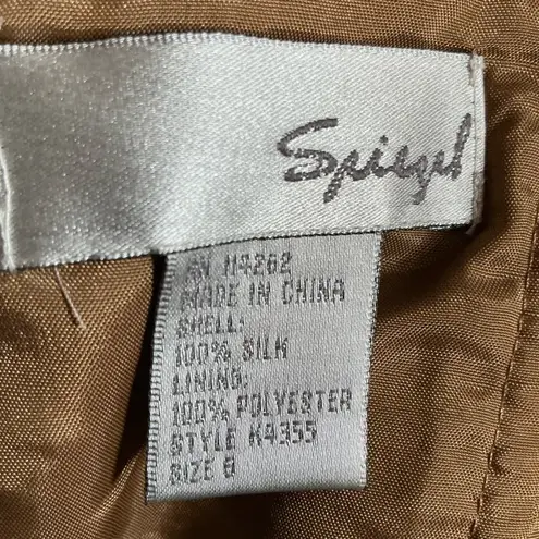 Spiegel Vintage strapless floral silk midi dress n jacket set