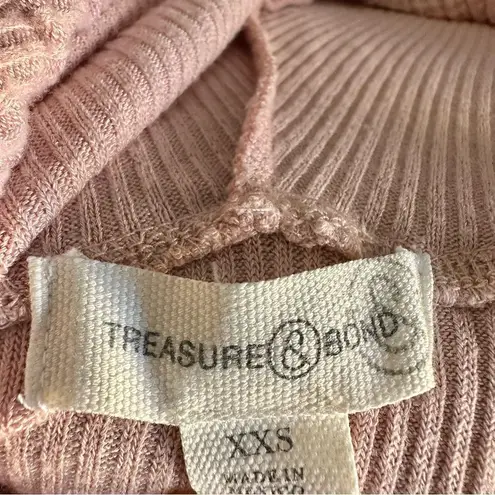 Treasure & Bond pink hooded pullover