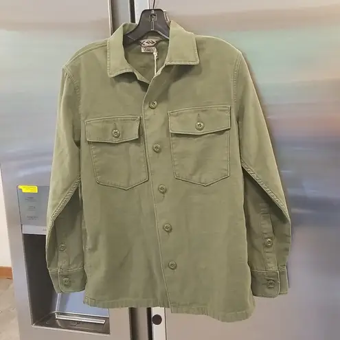 Faherty ππ Savannah Cotton Overshirt Jacket~ Fatigue Green XS NWT