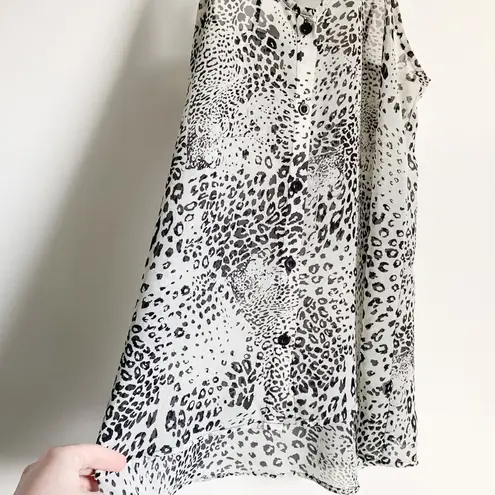 William Rast Animal Print Sheer Cami Y2K