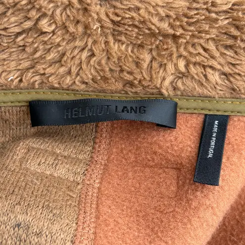 Helmut Lang patchwork faux shearling shaggy fleece unisex jacket size M medium