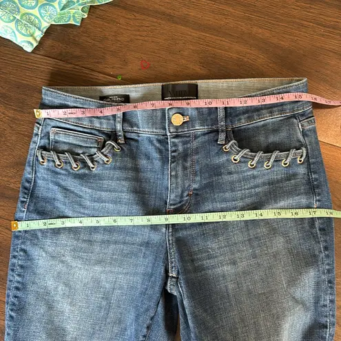 White House | Black Market  Mid-Rise Everyday Soft Denim Grommet Girlfriend Jean