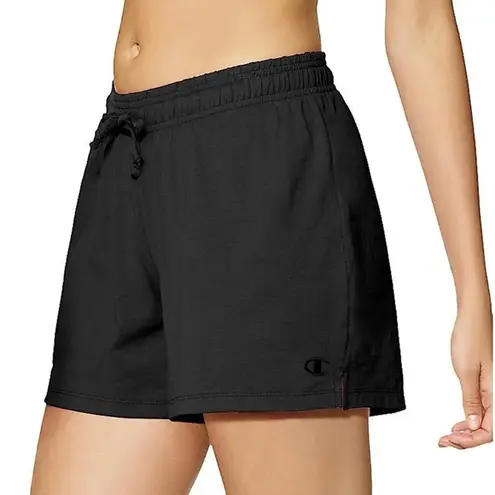 Champion  Sweat Drawstring Athletic Logo Shorts Black Small