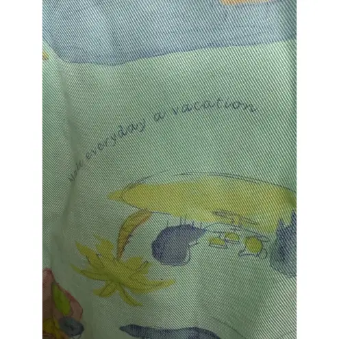 Fresh Produce Vintage Tank Dress Vacation Mint Green Size Small Made in USA