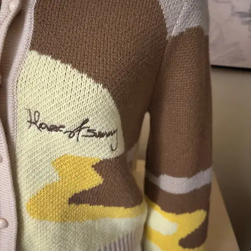 HOUSE OF SUNNY The Dunes Tripper Cardigan Size 2 Brown