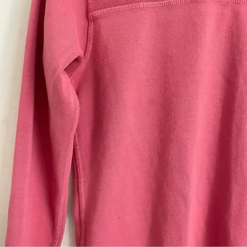 Imogene and Willie Varsity Pullover Sweatshirt Pink Dusty Rose Cotton Crewneck S