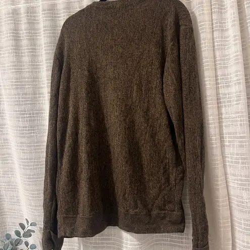 SWEATER BARN Brown Grandpa Cardigan Sweater