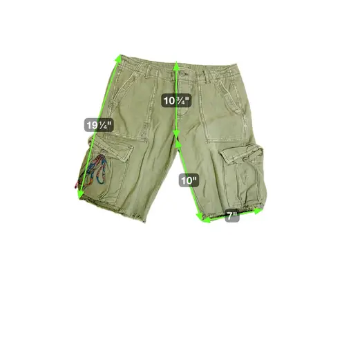 American Eagle  Olive Green Cargo Utility Shorts Women’s Size 2