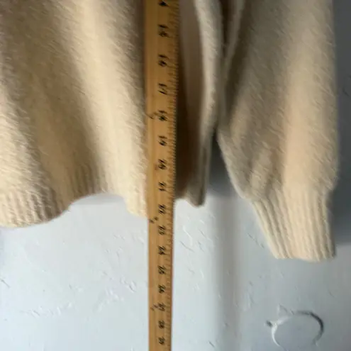 Marled Small Cream Mock Neck Cozy Sweater Minimalist Closet Staple Clean Girl