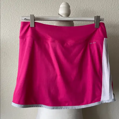 Nike  Womens Tennis Skort Sz Medium Pink White Pull On