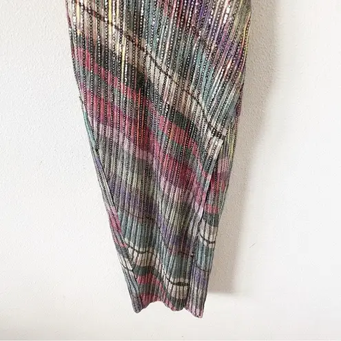 Saylor Lissandra Rainbow Crystal Detail Cocktail Midi Dress