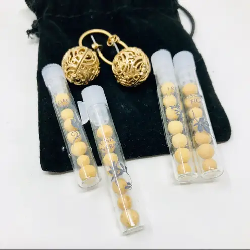 LISA HOFFMAN fragrance earrings, NWOT