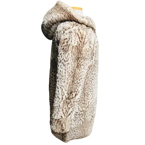 Bella Dahl Faux Fur Jacket - Snow Leopard Size Small
