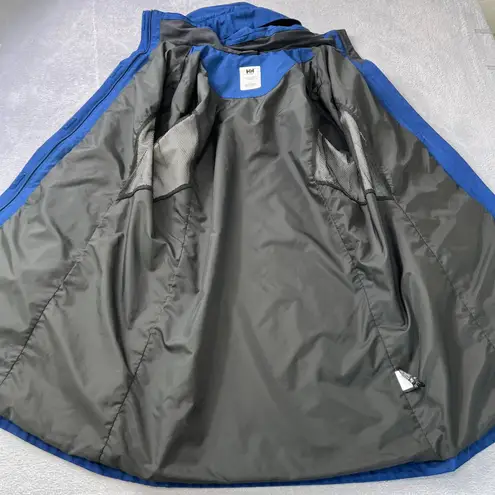 Helly Hansen Helly Hansen Blue Waterproof Rain Jacket XL Hooded Shell Windbreaker Outdoor