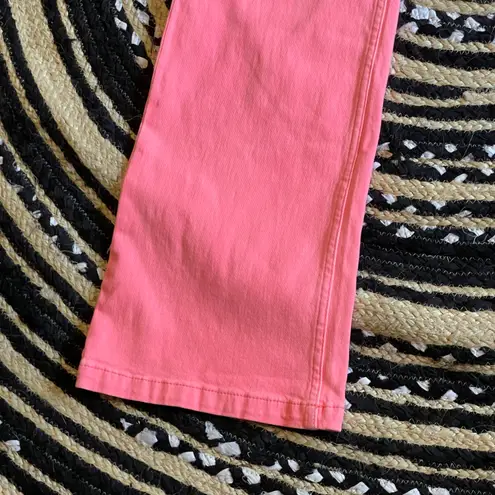 Risen High Rise Wide Leg Hot Pink Cargo Stretchy Jean Size 3/26