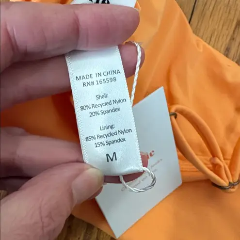 ANDIE Swim The Maui Top Bikini Swimsuit papaya orange size M NWT