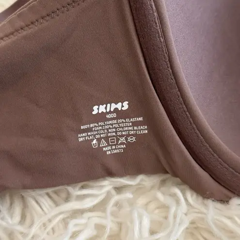 SKIMS Fits Everybody Scoop Plunge Bra Umber Size 40DD