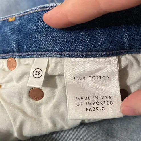 GRLFRND Naomi High Rise cropped distressed Jeans in I will survive wash size 29