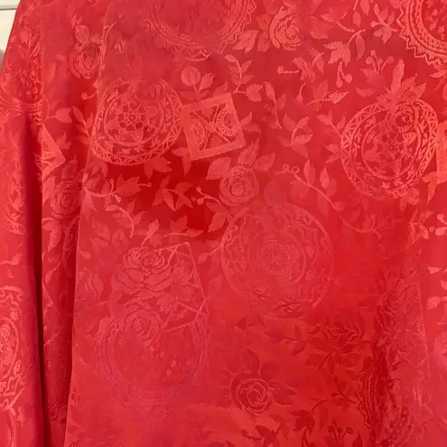 Victoria's Secret Victoria’s Secret Gold Label Red‎ Satin Robe OSFA