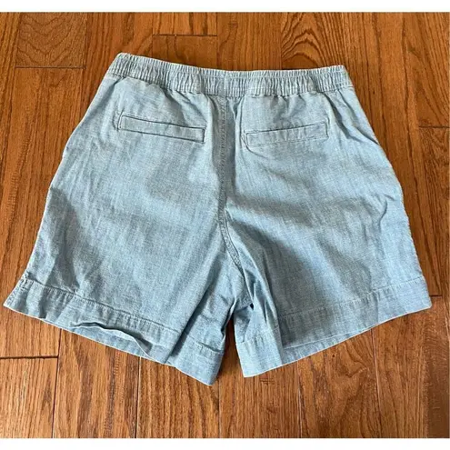 L.L.Bean  Favorite Fit dockside denim drawstring shorts size 8