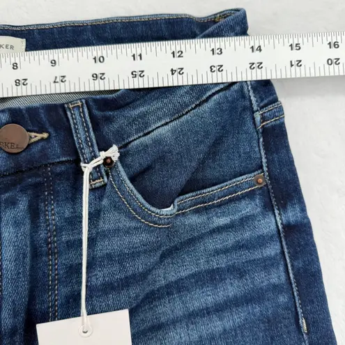 BKE Parker Universal Fit High Rise Cropped Straight Leg Dark Wash Jeans 27x28 Blue Size 27