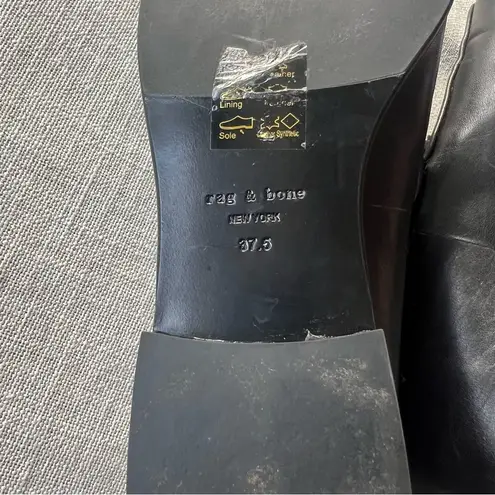 Rag and Bone  Black Aslen Chain Bit Loafer Size 37.5 US 7.5 - Image 10