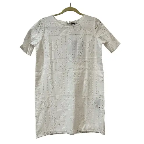 The Kooples FLOWER EMBROIDERY SHIFT DRESS Size 3 French/ Size 8 US NWT