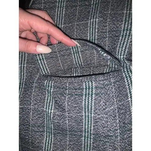 Able Evergreen Plaid Blazer S boho classic holiday preppy winter contemporary Green