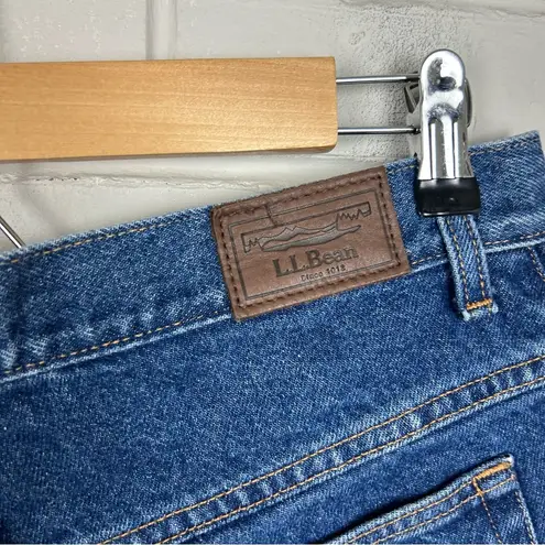 L.L.Bean Handmade Classic Denim Cutoff Shorts Size 14 Blue