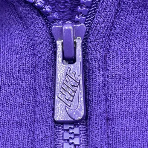 Nike  Sportswear Hoodie Womens Medium Purple Swoosh Full Zip Hooded Sweatshirt