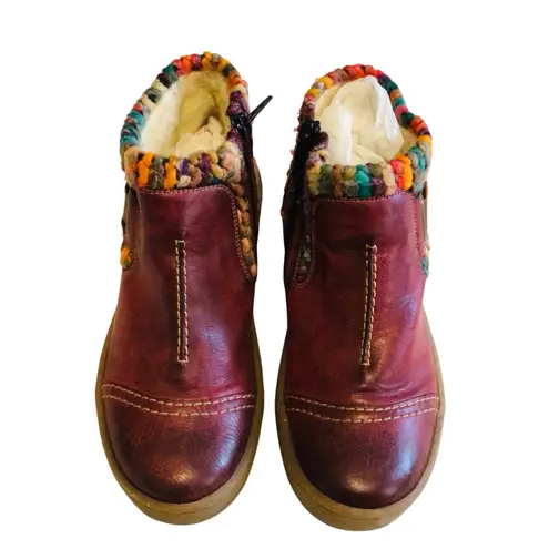 Vegan Leather Ankle Boots Size E36 US 5