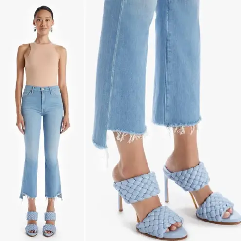 Mother Denim The Insider Crop Step Fray in Hold My Hand Light Wash Size 28 Blue