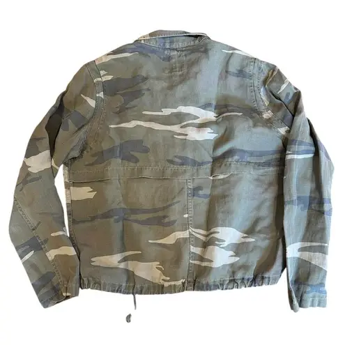 Rails Maverick Khaki Green Camo Camouflage Jacket Cropped Women's MEDIUM