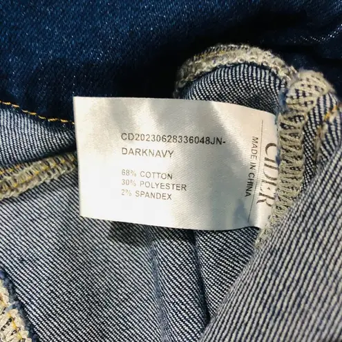 Cider Women's Denim High Waist Flared Jeans Dark Navy Size Medium NWT