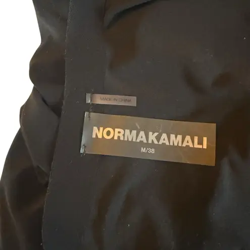 Norma Kamali REVOLVE Black One Shoulder Long Sleeve Midi Dress M 38 Chic Stretch