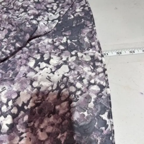 LOGO By Lori Goldstein Logo Lori Goldstein Lagenlook sleeveless Cardigan Vest Large Purple Floral