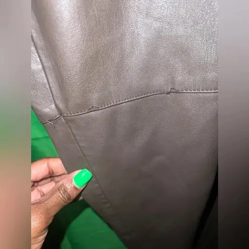 Mango  Faux Leather Trousers size 2XL