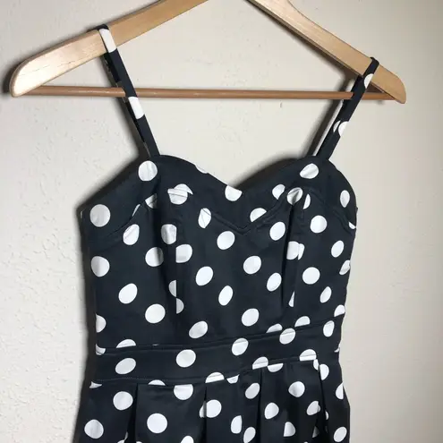 Marilyn Monroe  Black/White Polka Dot A Line Dress