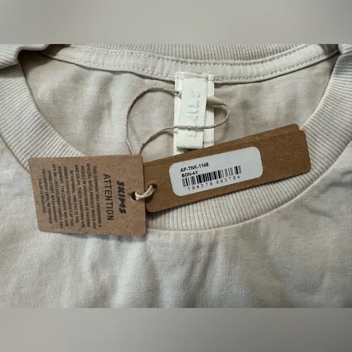 SKIMS NWT Outdoor Crop Tank - 4X - Bone (Cream)