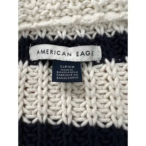 American Eagle Outfitters Women's Size Small Cowl Neck Zip Knit Sweater Preppy