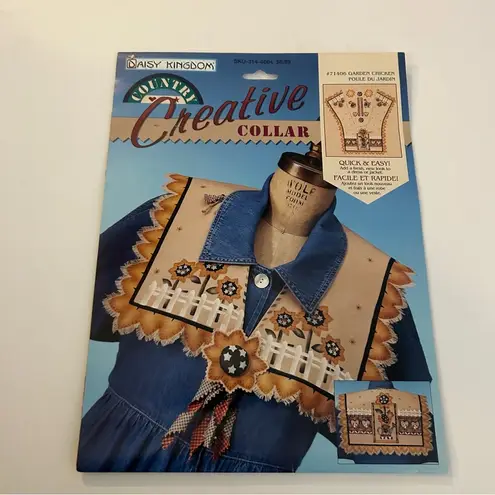 RARE Vintage Daisy Kingdom Country Creative Collar Kit 1996 Garden chicken