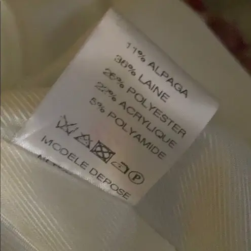 Beautiful la petite François Wool Blend Checkered Plaid Coat Size 38 Paris Gray