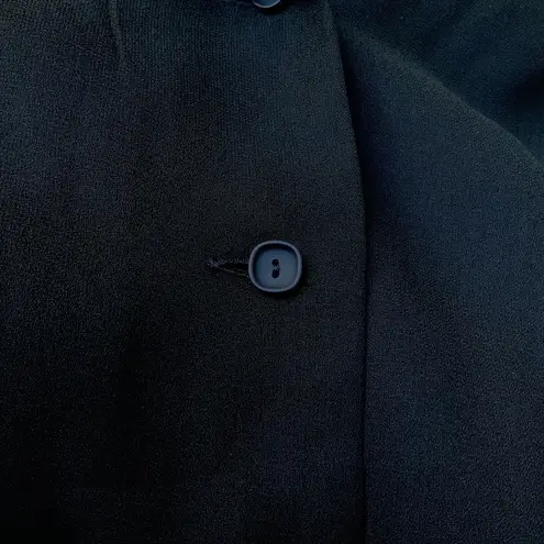 Vintage Witchy Dress Black Tie Bow Long Sleeves Gothic Victorian Dark Academia Size L