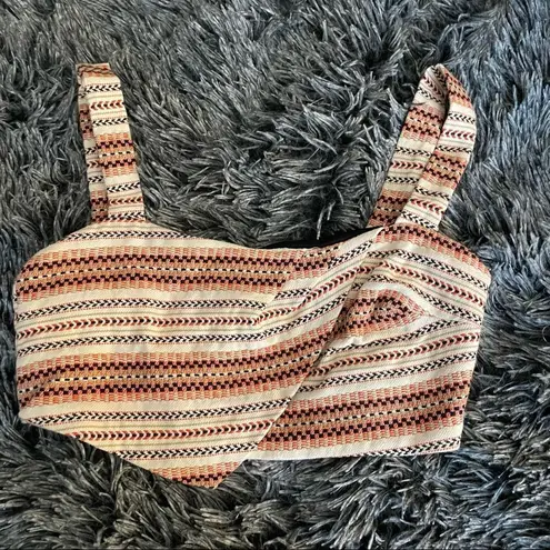 ZARA  Bralette Asymmetric Crop Top