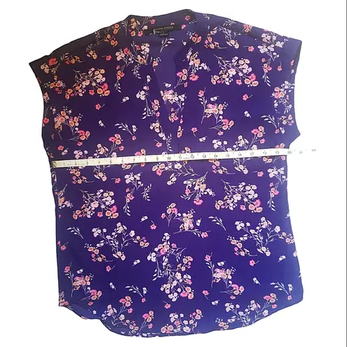 Cynthia Steffe purple ditsy blouse NWOT